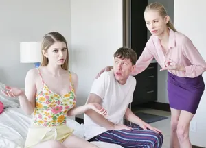Mẹ kế bắt con gái riêng của chồng yêu trả bài với cậu con trai